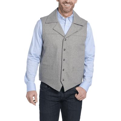 Cripple Creek Mens Concealed Carry Melton Vest Grey - CR39066-45