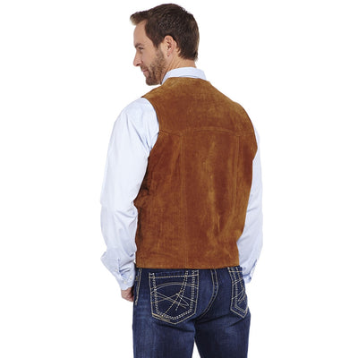 Cripple Creek Mens Suede Snap Front Vest - ML3061-37