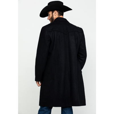 Cripple Creek Mens Wool Black Coat