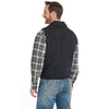 Cripple Creek Mens Wool Melton Snap Vest Heather Black - CR39066-46
