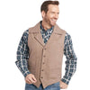 Cripple Creek Mens Wool Melton Snap Vest Heather Oatmeal -  CR39066-18