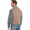Cripple Creek Mens Wool Melton Snap Vest Heather Oatmeal -  CR39066-18
