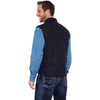 Cripple Creek Mens Wool Melton Vest Black - CR38566-46