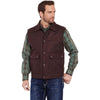 Cripple Creek Mens Wool Melton Vest Brown - CR38566-34