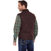 Cripple Creek Mens Wool Melton Vest Brown - CR38566-34
