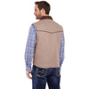 Cripple Creek Mens Wool Melton Vest Heather Oatmeal - CR38066-18