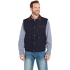 Cripple Creek Mens Wool Melton Vest Navy - CR38066-11