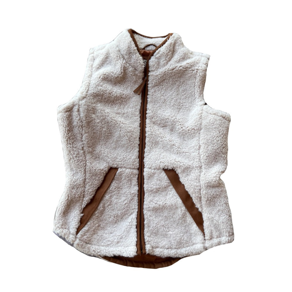 Cripple Creek Womens Ivory Vest