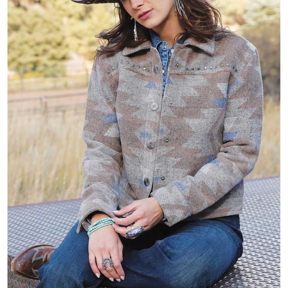 Cruel Girl Womens Tweed Trucker Jacket