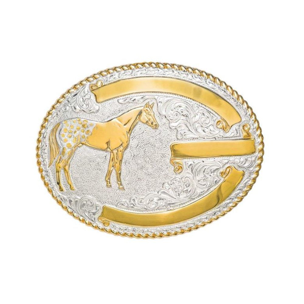 Crumrine Mens Appaloosa Horse Buckle