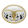 Crumrine Longhorn Flames Buckle - C11168