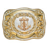 Crumrine Mens Anchor Cross Belt Buckle - C09912