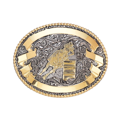 Crumrine Mens Barrel Racer Western Buckle - C02163