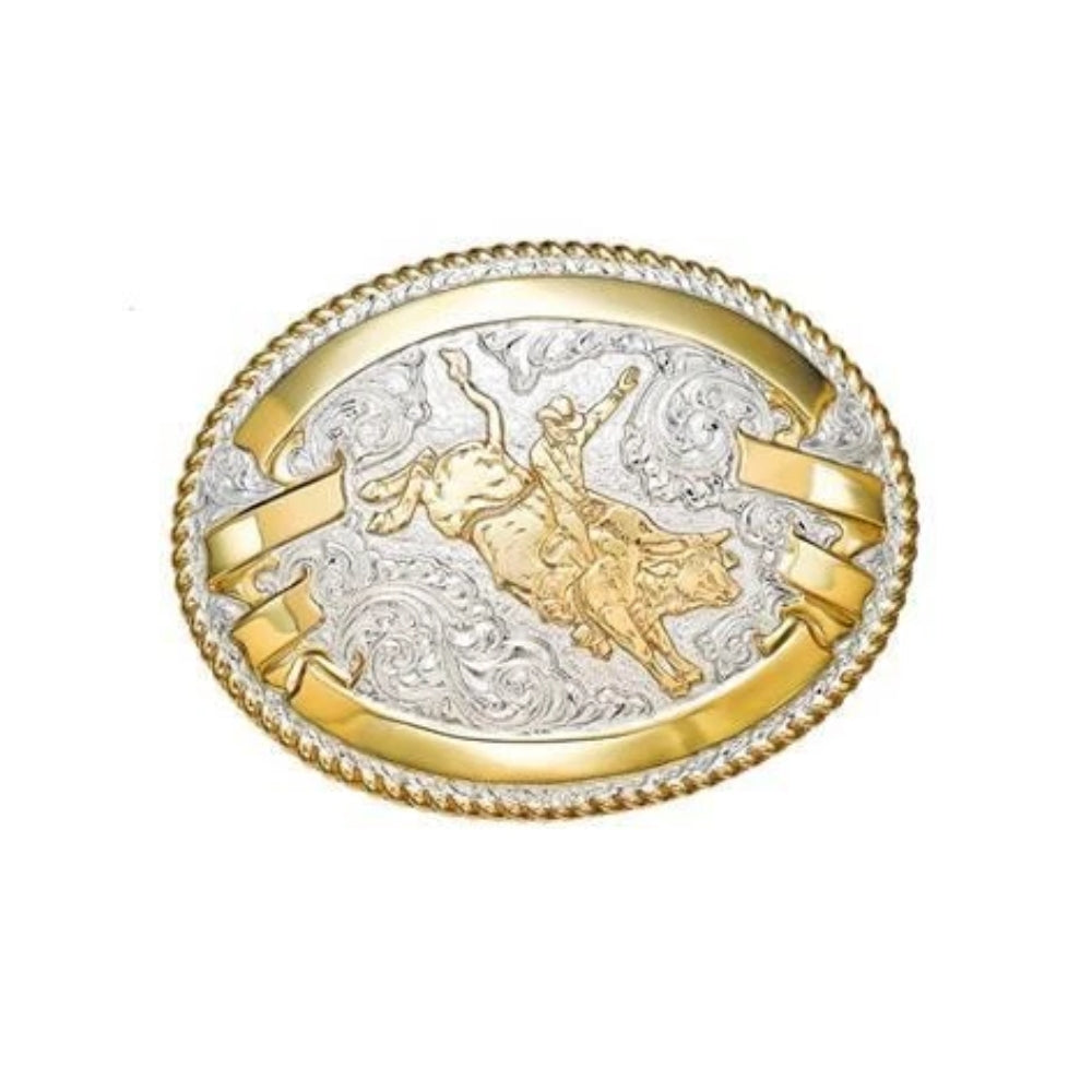 Crumrine Mens Bull Rider Belt Buckle - C02084
