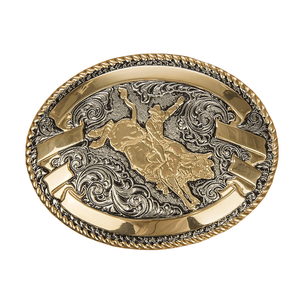 Crumrine Mens Bull Rider Belt Buckle - C02084