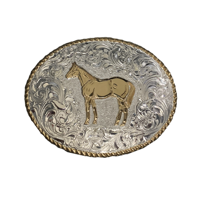 Crumrine Mens Equine Standing Horse Buckle - C02115