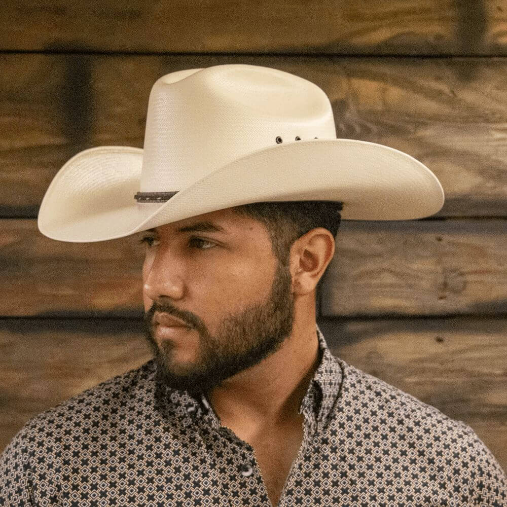 Cuadra Mens 20X Horse Straw Hat - CS2002HRSE-B