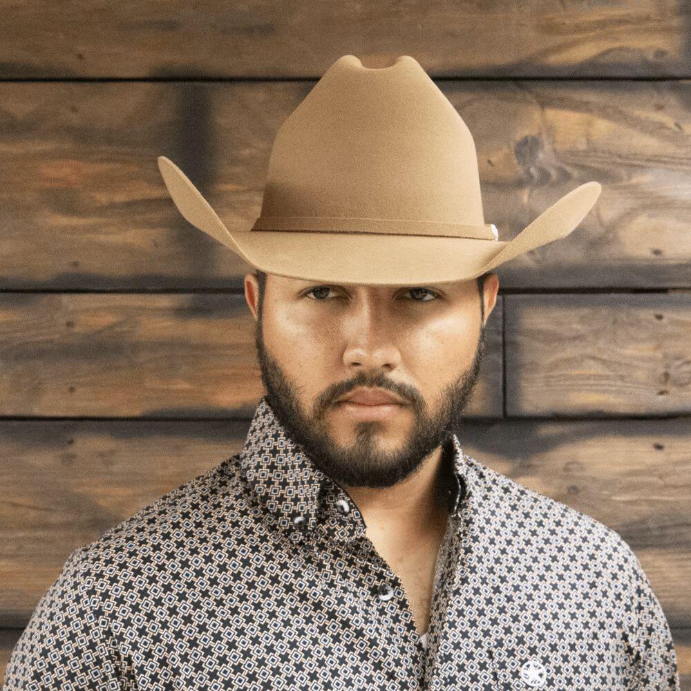 Cuadra Mens 5X Python Felt Hat - CF0502PYTH-FAWN