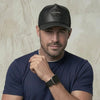 Cuadra Mens Alligator Cap Black - CP004