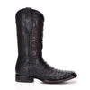 Cuadra Mens Black Genuine Ostrich Leather Boots