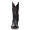 Cuadra Mens Black Genuine Ostrich Leather Boots