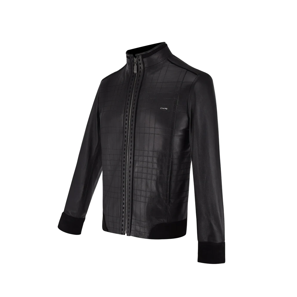 Cuadra Mens Bovine Ovine Leather Jacket - JC159