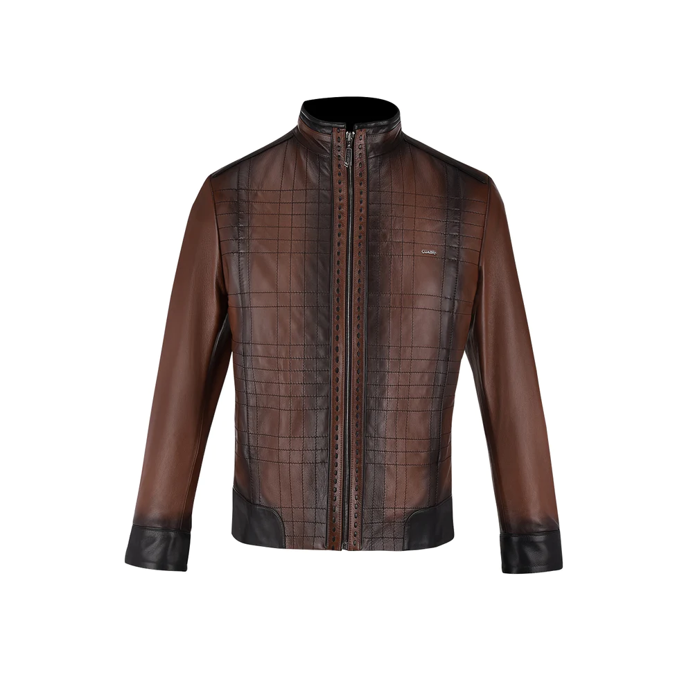 Cuadra Mens Bovine Ovine Leather Jacket - JC160