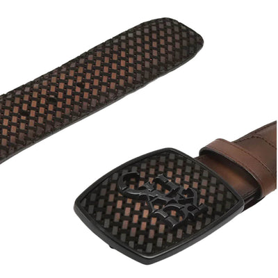 Cuadra Mens Bovine Western Belt Honey Brown