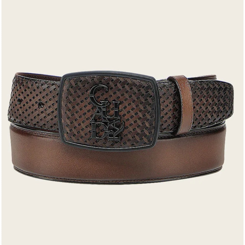 Cuadra Mens Bovine Western Belt Honey Brown - BC343