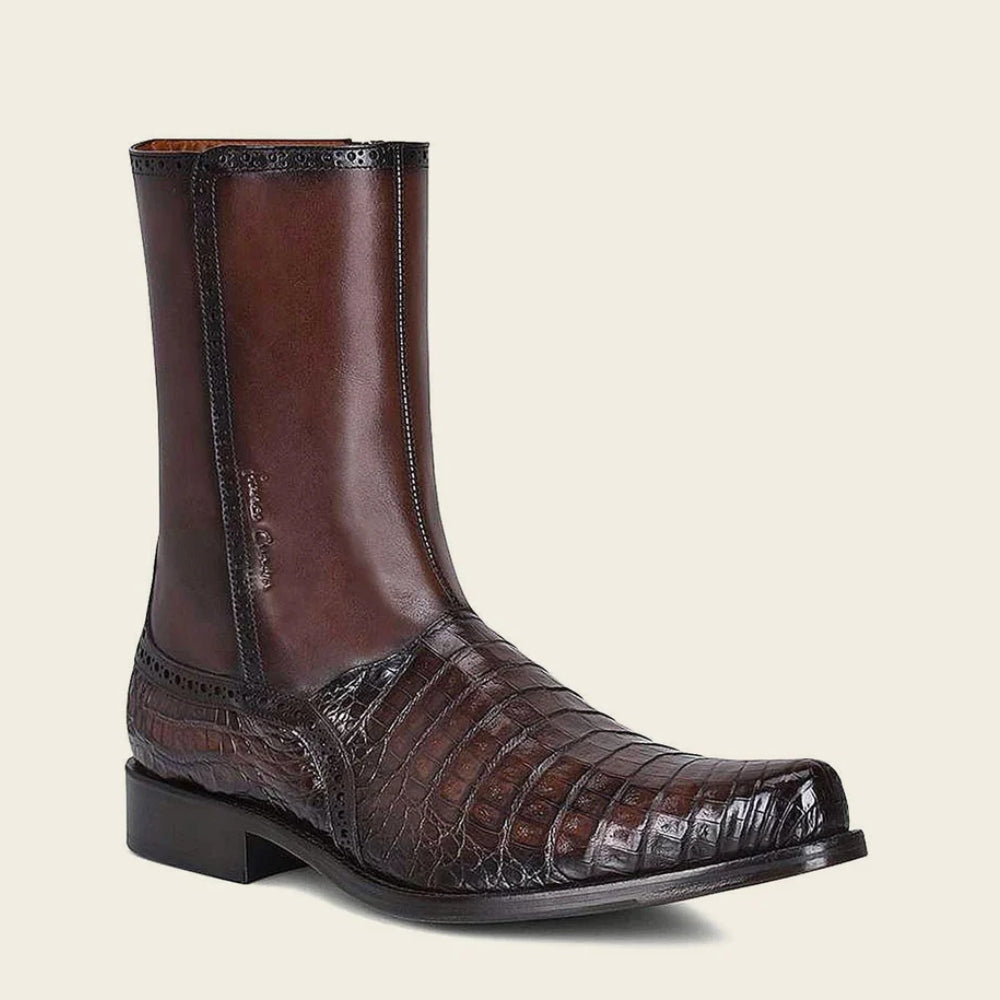 Cuadra Mens Bovine and Cayman Leather Boots