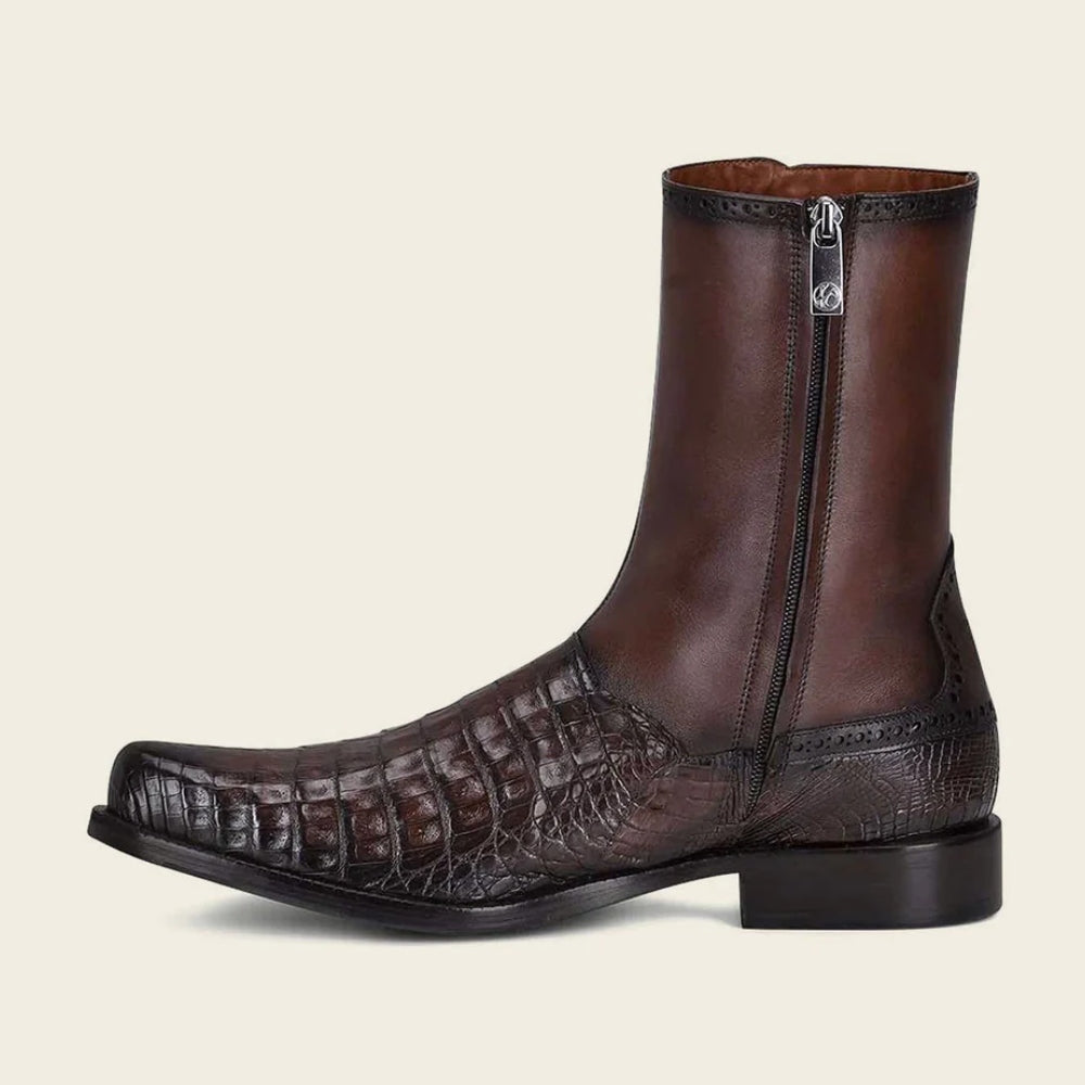 Cuadra Mens Bovine and Cayman Leather Boots