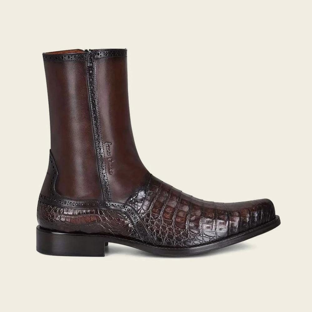 Cuadra Mens Bovine and Cayman Leather Boots