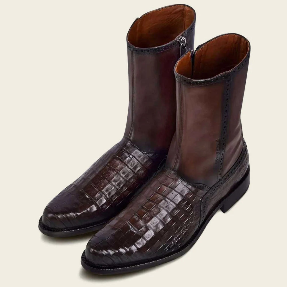 Cuadra Mens Bovine and Cayman Leather Western Boots - FC657
