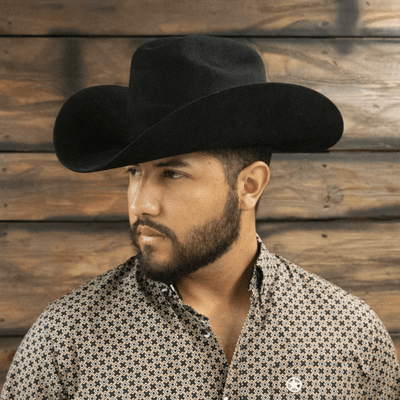 Cuadra Mens Caiman 6X Felt Hat - CF0603CAIM-BLK