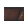 Cuadra Mens Deer Laser & Studs Wallet Honey - DU715