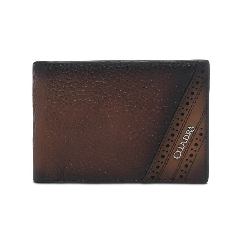 Cuadra Mens Deer Laser & Studs Wallet Honey - DU715