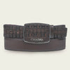 Cuadra Mens Embroidery Belt Black