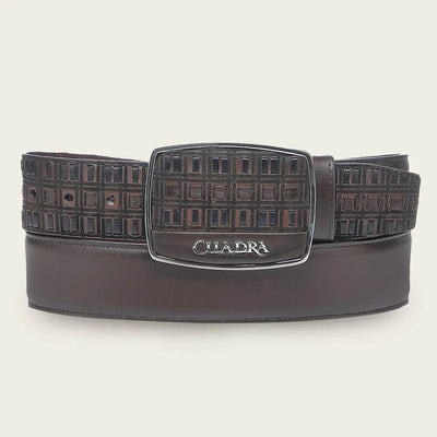 Cuadra Mens Embroidery Belt Black - BC401