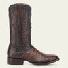 Cuadra Mens Engraved Caiman Western Boots Honey - CU456