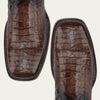 Cuadra Mens Engraved Caiman Western Boots Honey - CU456