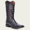 Cuadra Mens Genuine Cayman and Bovine Leather Western Boots Black - CU678