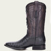 Cuadra Mens Genuine Cayman and Bovine Leather Western Boots Black - CU678