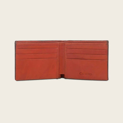 Cuadra Mens Genuine Ostrich Leather Bifold Wallet - DU295