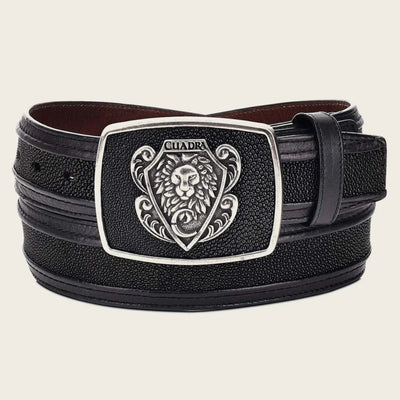 Cuadra Mens Genuine Stingray & Bovine Leather Belt 