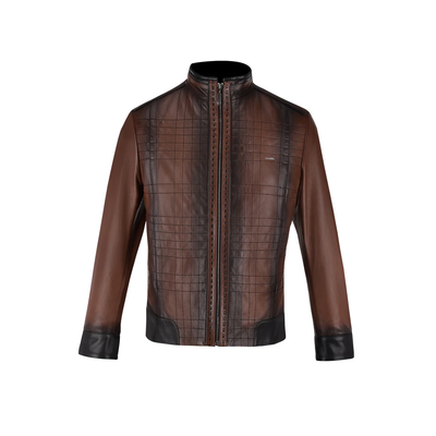 Cuadra Mens Bovine Ovine Leather Jacket