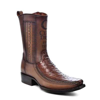 Cuadra Mens Ostrich Laser Western Boots - CU804