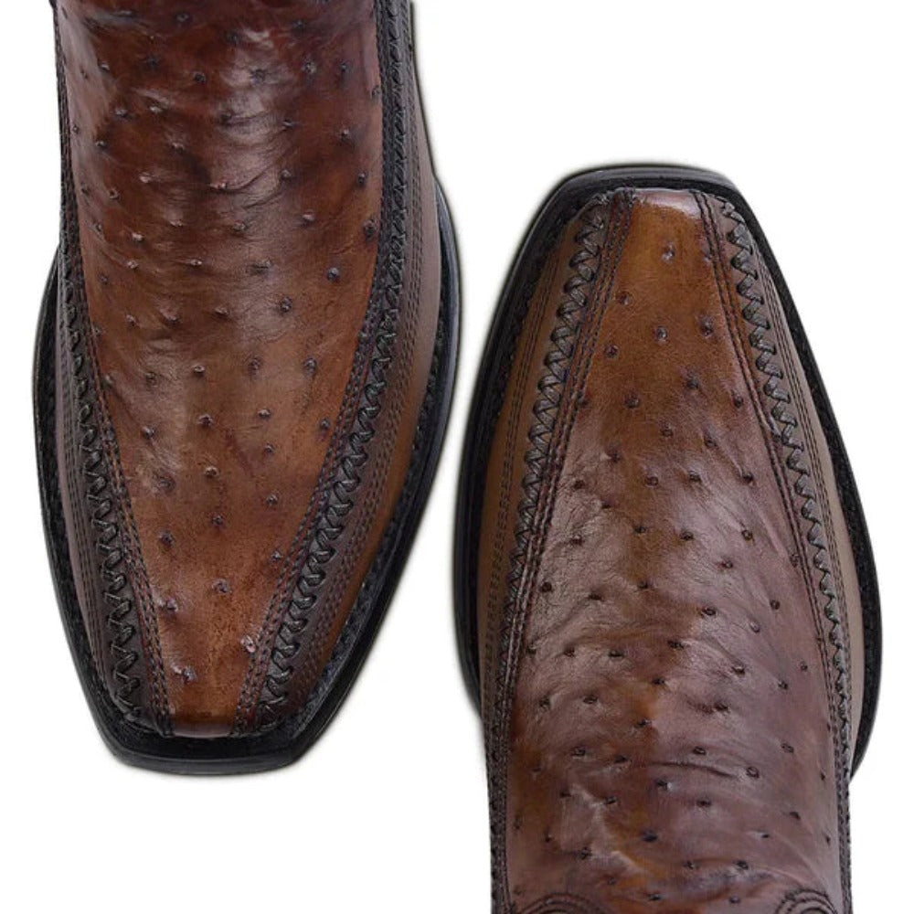 Cuadra Mens Ostrich Laser Western Boots - CU804