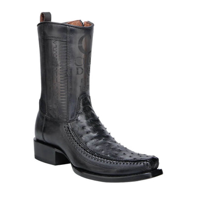 Cuadra Mens Ostrich Laser & Woven Western Boots