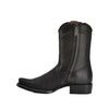 Cuadra Mens Oxford Laser & Woven Narrow Square Toe Boots Black - CU969