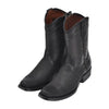 Cuadra Mens Oxford Laser & Woven Narrow Square Toe Boots Black - CU969